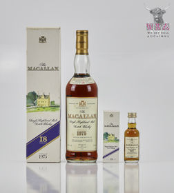 The Macallan 1975 18 Year Old with 5cl miniature 