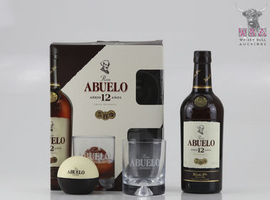Ron Abuelo Aged 12 Years Gran Reserva with Glass Ice mould Set 70cl